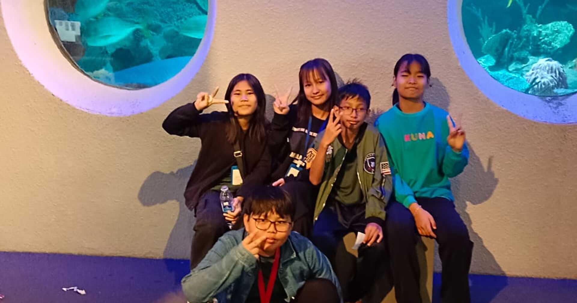 A Meaningful Day of Learning and Care: Lovns Cafe Sponsors Aquaria KLCC Visit